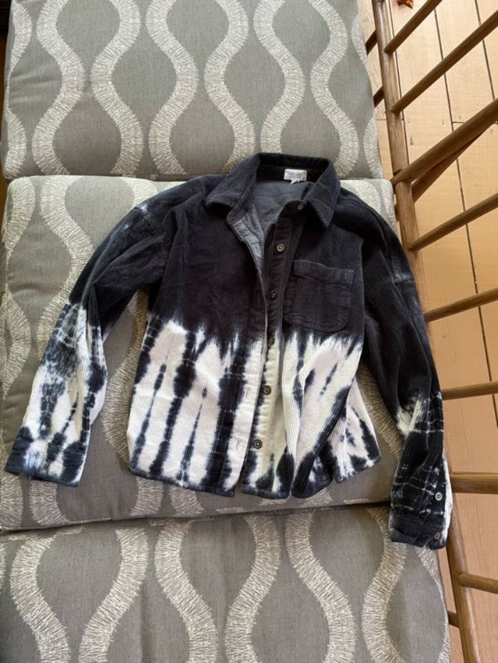 True Craft Tie Dye Corduroy Shirt Size S